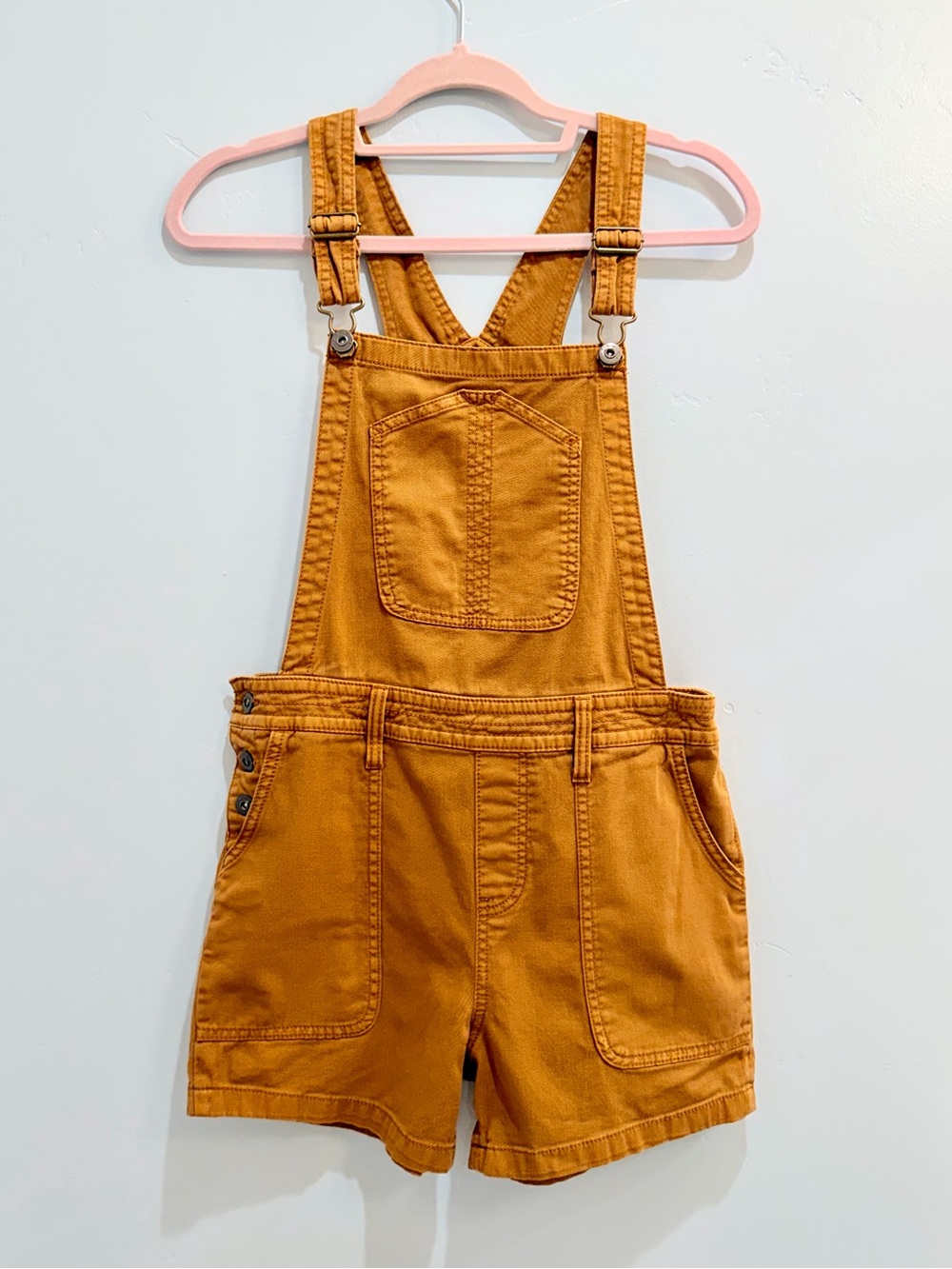 prAna Sancho Shortalls Shorts Overalls Women’s XS Antique Bronze Copper Brown - Picture 3 of 13